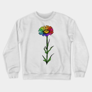 Rainbow Gerbera Daisy Crewneck Sweatshirt